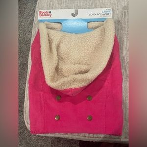 Boots & Barkley Large Corduroy Dog Jacket-New